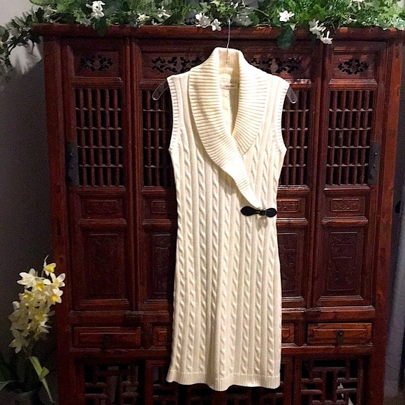 🍁5/$40. Calvin Klein Sleeveless Sweater Dress Small - Picture 1 of 4